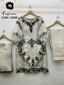 Vs 12068 Roman Glass With Hand Work Pakistani Suits