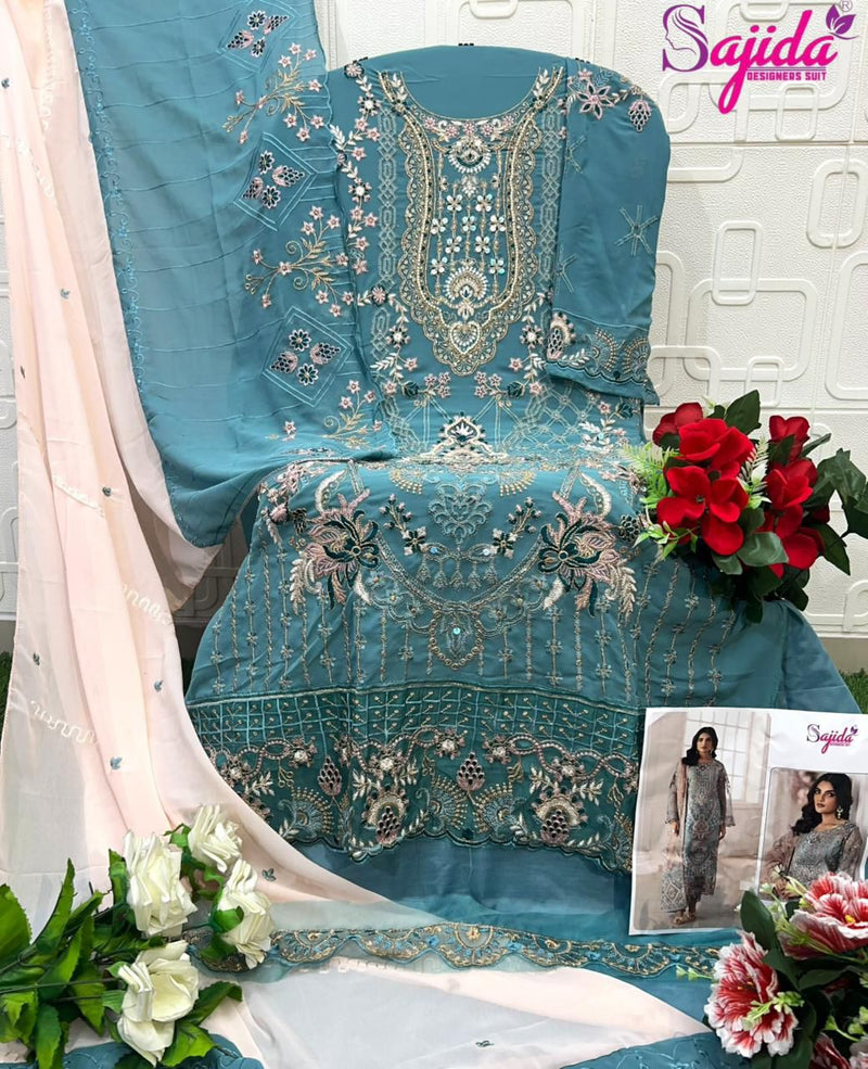Sajida 1097 Anaya Georgette With Heavy Embroidered Worked Suits