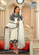 Laxuria Trendz 1579 Luxury Black & White Pakistani Lawn Suit