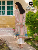 Vs 12021 Elegant Pink Floral Printed Lawn Suit