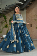 LW 9226 Premium Chinnon Embroidered Gown