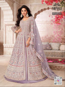 Shivali Iconic Trend Lavender Embroidered Floor Length Anarkali