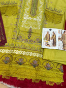 Mehboob Tex 1753 Pistachio Green Embroidered Lawn Suit