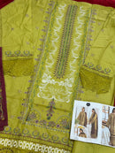 Mehboob Tex 1753 Pistachio Green Embroidered Lawn Suit