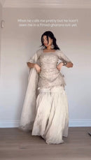 ST 1137 Premium Rangoli Silk With Heavy Embroidery & Palazzo Suit