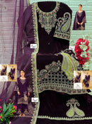 Shree Fab Surat K 5298 | Premium Embroidered Velvet Suit with Organza Dupatta