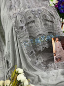 Serine Designer Suit S-97 | Embroidered Fox Georgette Collection