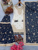 AD 218 Designer Party Wear Heavy Faux Georgette Traditional Suits