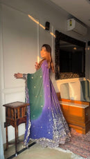 SR 1696 Royal Designer Pure Faux Georgette Anarkali Gown