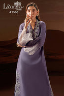 Laxuria Trendz 1560 Luxury Satin Tunic & Pant with Embroidered Organza Dupatta Pret Kurti