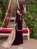 KD 1536 Classy Tone Velvet Embroidered Ethnic Wear for Weddings Traditional Dress