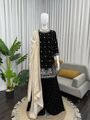 KD 1536 C Classy Tone Velvet Embroidered Ethnic Wear for Weddings Traditional Dress