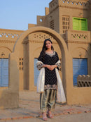 LC 1401 Premium Velvet Sequins Embroidery Work Traditional Suits