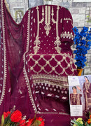 Al Khushbu 5073 C Amala Georgette With Heavy Embroidered Moti Work Pakistani Suits