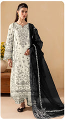 Sajida Designer 1115 A Georgette Heavy Embroidered With Khatli Work Pakistani Suits