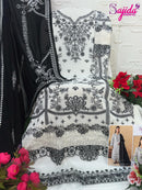 Sajida Designer 1115 A Georgette Heavy Embroidered With Khatli Work Pakistani Suits