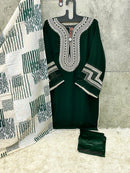 Hoor Tex H 152 B Heavy Georgette With Embroidered Neck Pakistani Suit