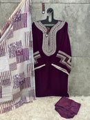 Hoor Tex H 152 D Heavy Georgette With Embroidered Neck Pakistani Suit