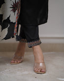 Sanskriti 8986 Classic Black Viscose Silk Kurti