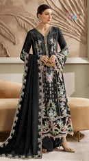 SF 5538 D Chiffon Heavy Embroidery With Hand Khatli Work Pakistani Suits