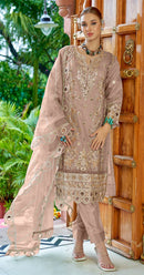 Fepic Rosemeen C 1861 C Shimmer Vichitra Embroidery Worked Pakistani Suits
