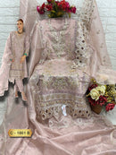 Fepic Rosemeen C 1861 C Shimmer Vichitra Embroidery Worked Pakistani Suits