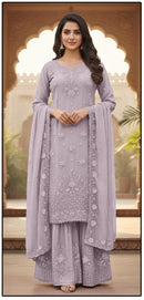 Hoor Tex HF 474 A Heavy Georgette With Zarkan Work Pakistani Suits
