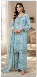 Hoor Tex HF 474 D Heavy Georgette With Zarkan Work Pakistani Suits