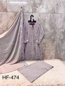 Hoor Tex HF 474 A Heavy Georgette With Zarkan Work Pakistani Suits