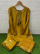 Laxuria Trendz 1578 Satin Chiffon With Inner Farshi Salwar