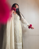 Lady Look 008 Heavy Georgette Embroidery With Rivet Moti Pista Green Pakistani Suit