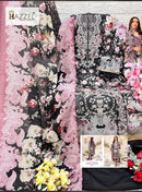 Hazzel 0359 Pure Cotton Printed And Embroidery Patches Worked Pakistani Suits