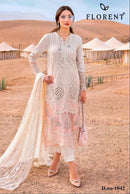 Florent 1042 Cambric Cotton With Heavy Embroidery Work Pakistani Suits