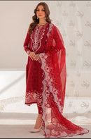 Florent 1038 Cambric Cotton Heavy Embroidery Work With Chikankari Pakistani Suits