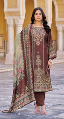 Shree Fabs KT 313 B Pure Viscous Maslin Digital Print And Aari Dimond Work Pakistani Suits