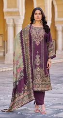 Shree Fabs KT 313 D Pure Viscous Maslin Digital Print And Aari Dimond Work Pakistani Suits