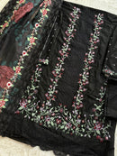 Mehboob Tex 1799 B Pure Cotton With Heavy Self Embroidery Work Pakistani Suits