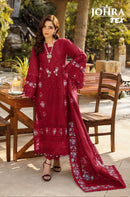 Johra Tex 183 Cambric Cotton With Heavy Embroidery Work Pakistani Suits