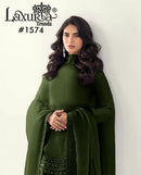 Laxuria Trendz 1574 B Premium Embroidered Tunic & Glamorous Farshi Salwar