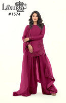 Laxuria Trendz 1574 C Premium Embroidered Tunic & Glamorous Farshi Salwar
