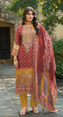 Shree Fabs KT 307 B Pure Viscous Maslin Digital Print And Aari Work Pakistani Suits