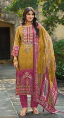 Shree Fabs KT 307 D Pure Viscous Maslin Digital Print And Aari Work Pakistani Suits