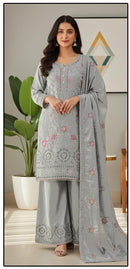Hoor Tex HF 482 C Heavy Chinon Cut Work Salwar Suit