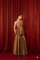 LG 2055 Sequence Embroidery Sharara Style Suit