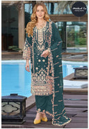 Mehboob Tex 1852 D Chiffon Heavy Embroidery With Hand Khatli Work Pakistani Suits