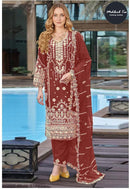 Mehboob Tex 1852 A Chiffon Heavy Embroidery With Hand Khatli Work Pakistani Suits