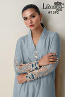 Laxuria Trendz 1592 A Luxury Pret Satin Embroidered Pakistani Suit