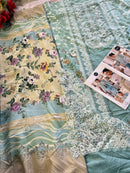 Mehboob Tex 1631 Pure Cotton Print With Exclusive Embroidery Patches Work Pakistani Suits