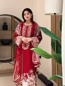 Al Zohaib 1356 A Pure Cotton With Heavy Patch Work Pakistani Suits