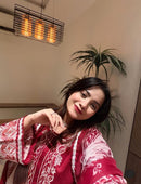 Al Zohaib 1356 A Pure Cotton With Heavy Patch Work Pakistani Suits